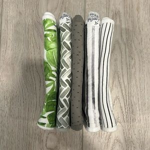 Copper pearl burp clothes